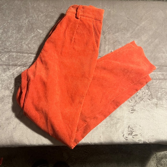 Nasty Gal Rust Pants a Lot Corduroy Tapered Pants - Picture 2 of 4